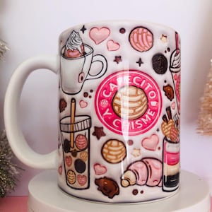3D Cafecito y Chisme Inflated mug.