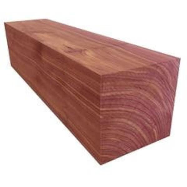 Eastern Red Cedar 4"x4"x8" Turning Blank, Cedar Carving blank (2pk)