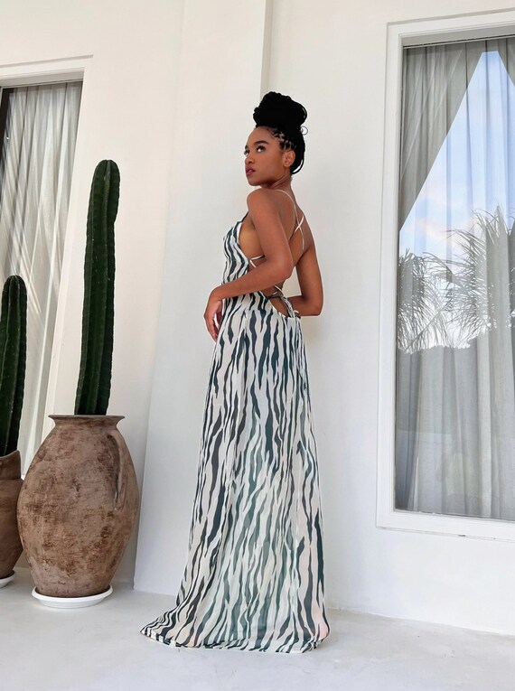 zebra sheer dress Zebra Dress