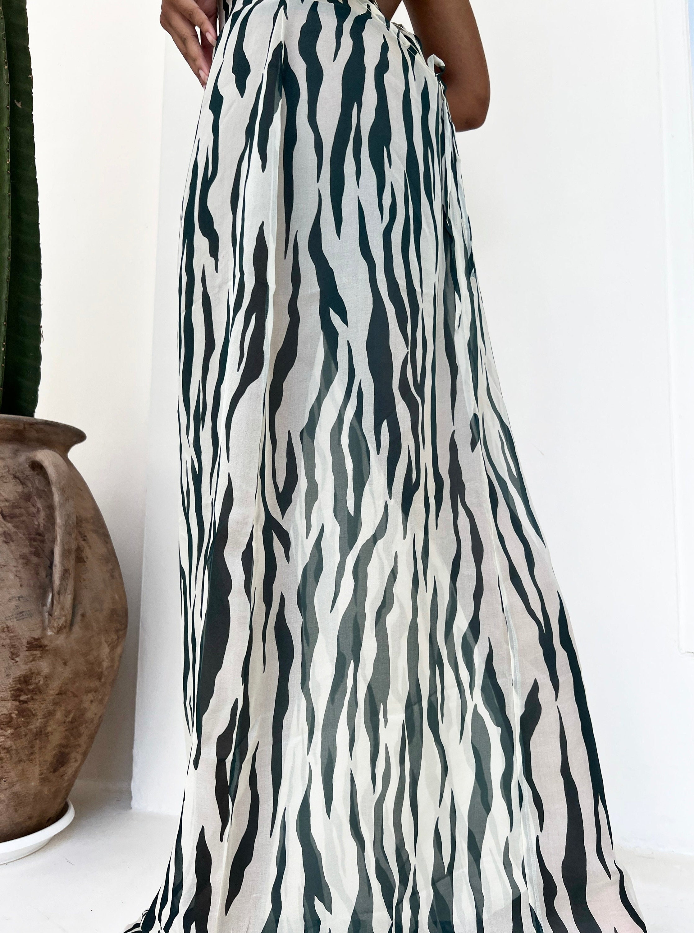 sheer zebra print dress Zebra Print Sheer Dress by Superdown