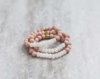Sparkle Moonstone ~ Pulsera de piedras preciosas ~ Pulsera difusora ~ Aromaterapia ~ Aceites esenciales