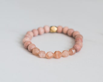 Sunstone ~ Pulsera de piedras preciosas ~ Pulsera difusora ~ Aromaterapia ~ Aceites esenciales