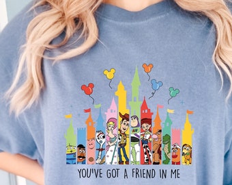 You got a friend in Me comfort colors shirt, Disney Vacation shirts, Toy Story Shirt, Toy Story Disney Vacation T-shirt, Toy Story character
