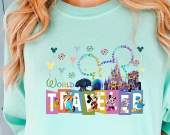 Comfort colors World Traveler shirt, Disney Family Shirts, Epcot Shirt, Disney shirt, Disney Epcot shirt, Disney Epcot Shirt, sweatshirts te