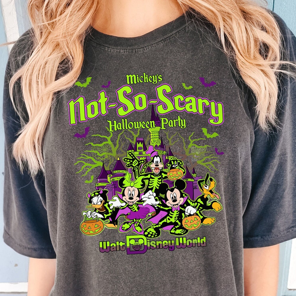 Halloween Party Tee Mickey'S Not-So-Scary Halloween Party Shirts, Mickey And Minnie Halloween Family Sweatshirts, Disney Halloween Shirts, Halloween Party 2024 Spooky Season Shirt Unisex Style Prowallart