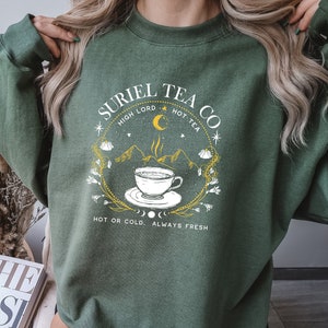 Suriel Tea Co Comfort Color Shirt, Acotar Bookish Sweatshirt, A Court Of Thorns And Roses Sweatshirt, Suriel Tea Sweatshirt, SJM Sweatshirt