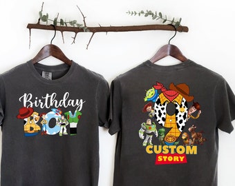 Custom Toy Story Birthday Shirts for Family, Toy Story Shirts, Custom Toy Story Birthday Gift Shirt, Toy Story Birthday Party Tees