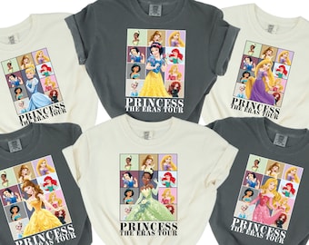 Disney Princess Shirt, Princess Tour Comfort Color Shirt, Women Gifts for her, Disney Trip Sweat, Disney Girls Trip Tee, Mom and me tee