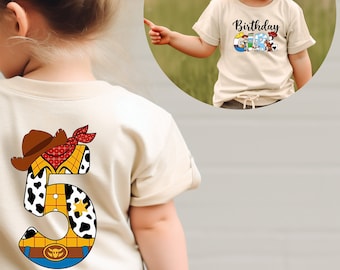 Toy Story Birthday Shirt, Birthday Boy Disney Shirt, Birthday Family Matching Shirt, Custom Toy Story Tee, Custom Birthday Girl gift Tees,