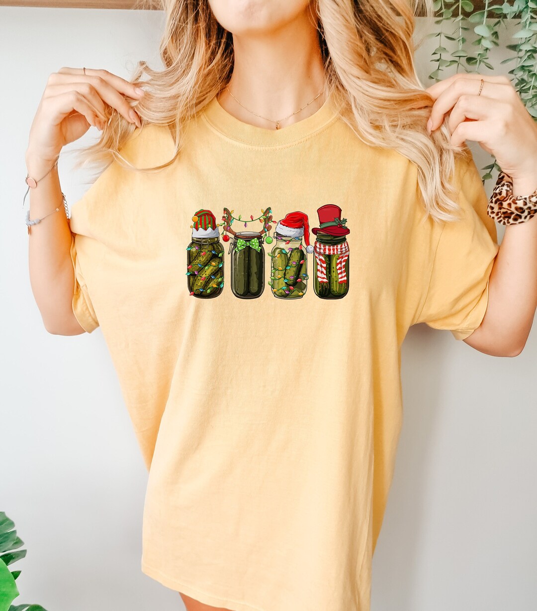 Christmas Pickle Comfort Colors Sweatshirt, Vintage Pickle Sweater