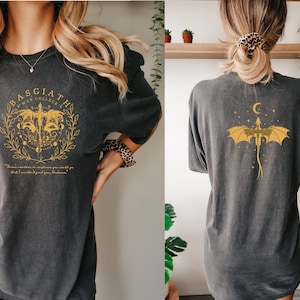 Basgiath War College Double-side Shirt, Fourth Wing Sweatshirt, Dragon Rider Tee, Violet Sorrengail, Fantastic Bookish Shirt, Gift for her
