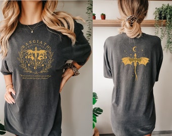 Basgiath War College Double-side Shirt, Fourth Wing Sweatshirt, Dragon Rider Tee, Violet Sorrengail, Fantastic Bookish Shirt, Gift for her