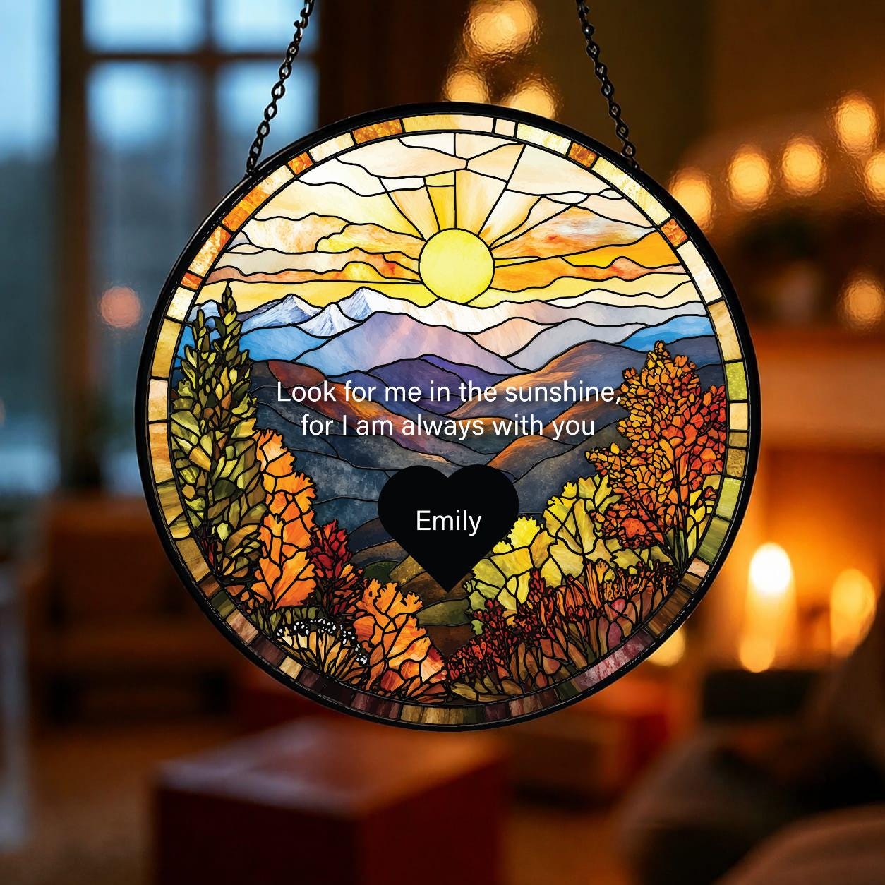ステンドグラス サンセットデザイン Stained Glass Sunset - Etsy