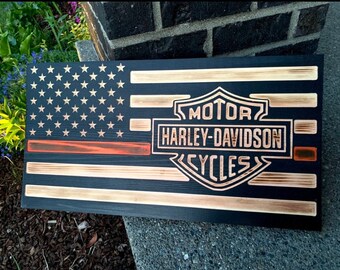 Download Harley American Flag Etsy