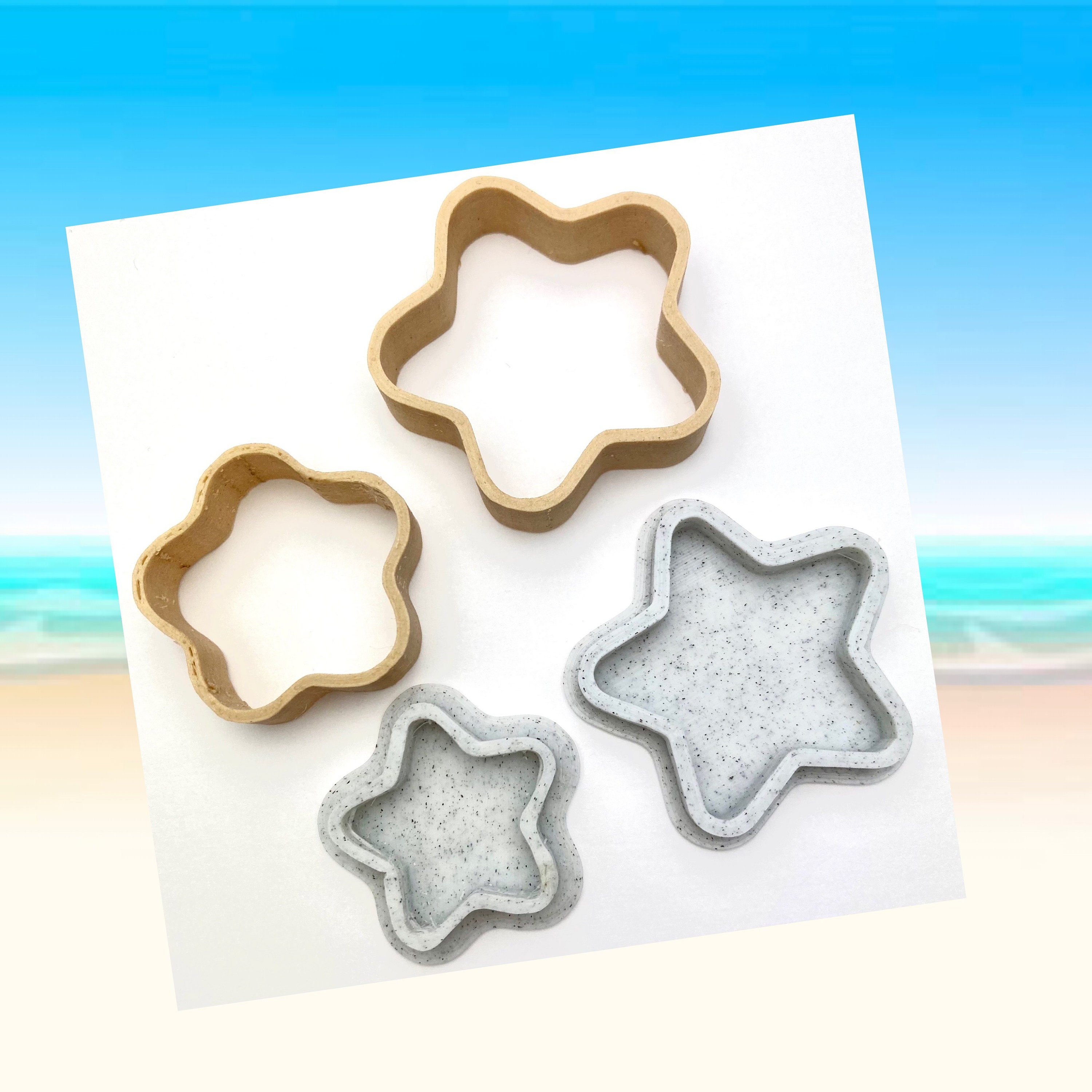 Set of 6 Beach Theme Cookie Cutters Etsy