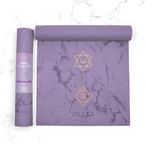 Myga Yoga Mat - Entry Level Yoga Mat for Exercise and Fitness - Choice of Design