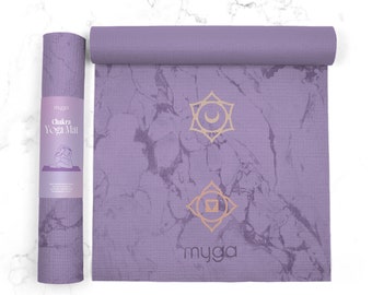 Myga Yoga Mat - Entry Level Yoga Mat for Exercise and Fitness - Choice of Design