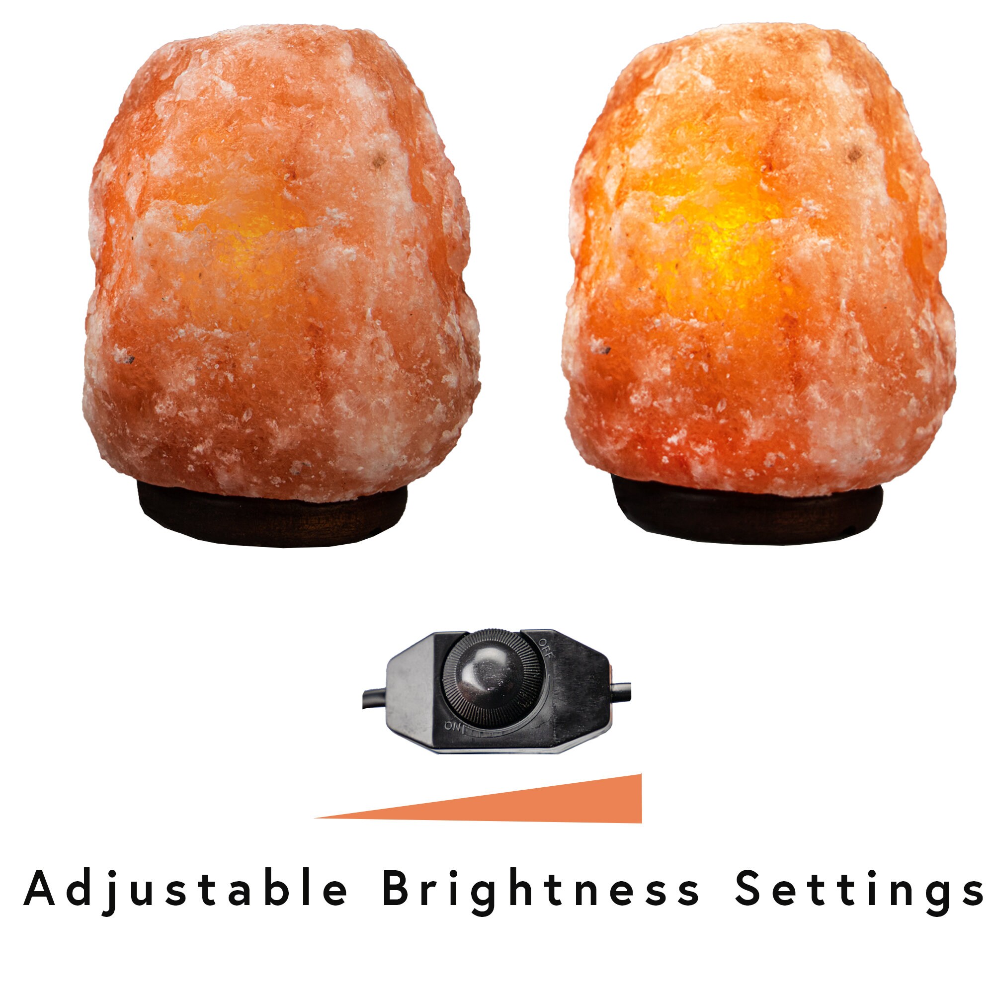 Himilayan Salt Lamp 100 Natural With a Dimming Switch Etsy UK