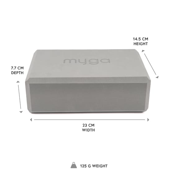 Myga Yoga Block EVA Foam Yoga Brick High Density Odour Resistant