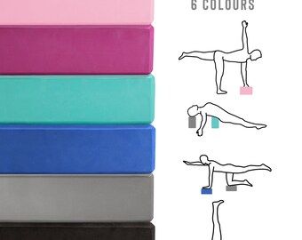 Extra Large Yoga Foam Block, EVA Pilates Yoga Prop, Foam Block, Multiple Colours