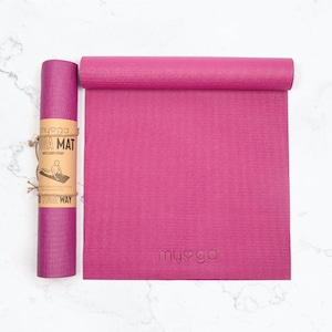 Myga Yoga Mat Non Slip Exercise Mat, Pilates Mat, Fitness Mat Choice of Colour Purple