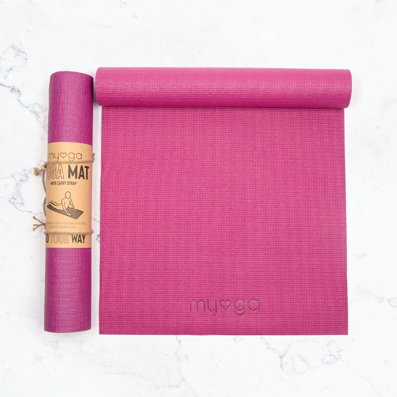 Myga Yoga Mat Non Slip Exercise Mat, Pilates Mat, Fitness Mat Choice of Colour Purple