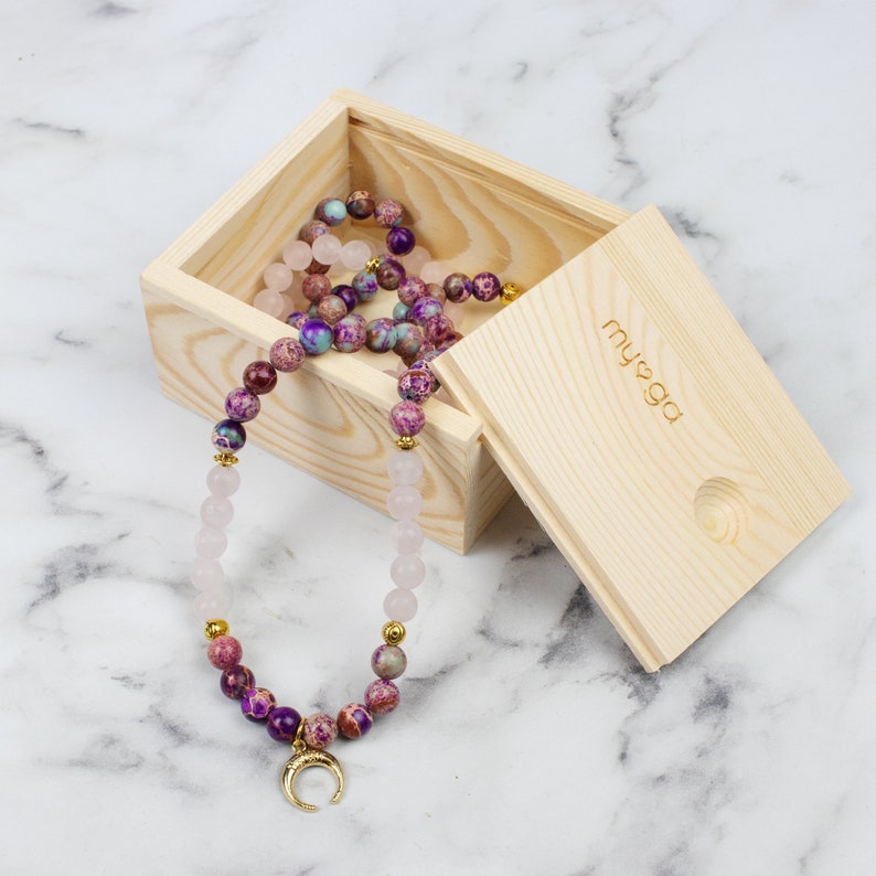 Balance Bead Necklace Balance Necklace Rose Quartz Necklace Etsy UK