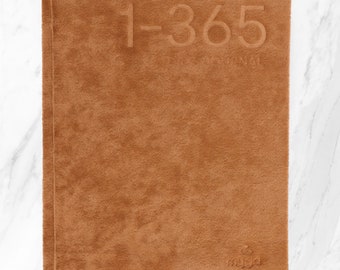 365 Days Journal - A5 Suede Hardback Blank Notebook Personal Organizer Undated Diary Daily Planner Notepad