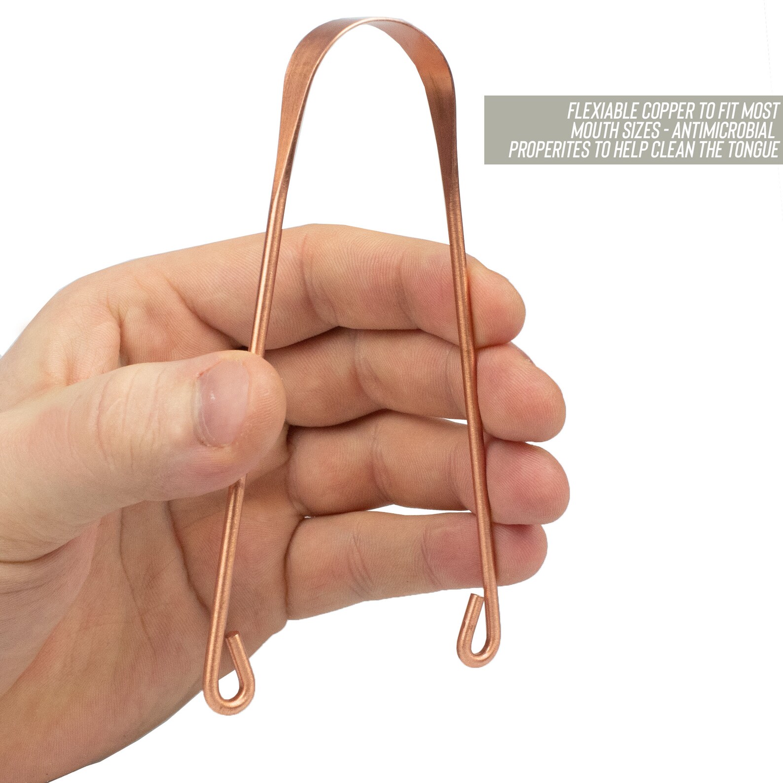 Copper Tongue Scraper Naturally Antimicrobial Scrapper Etsy UK