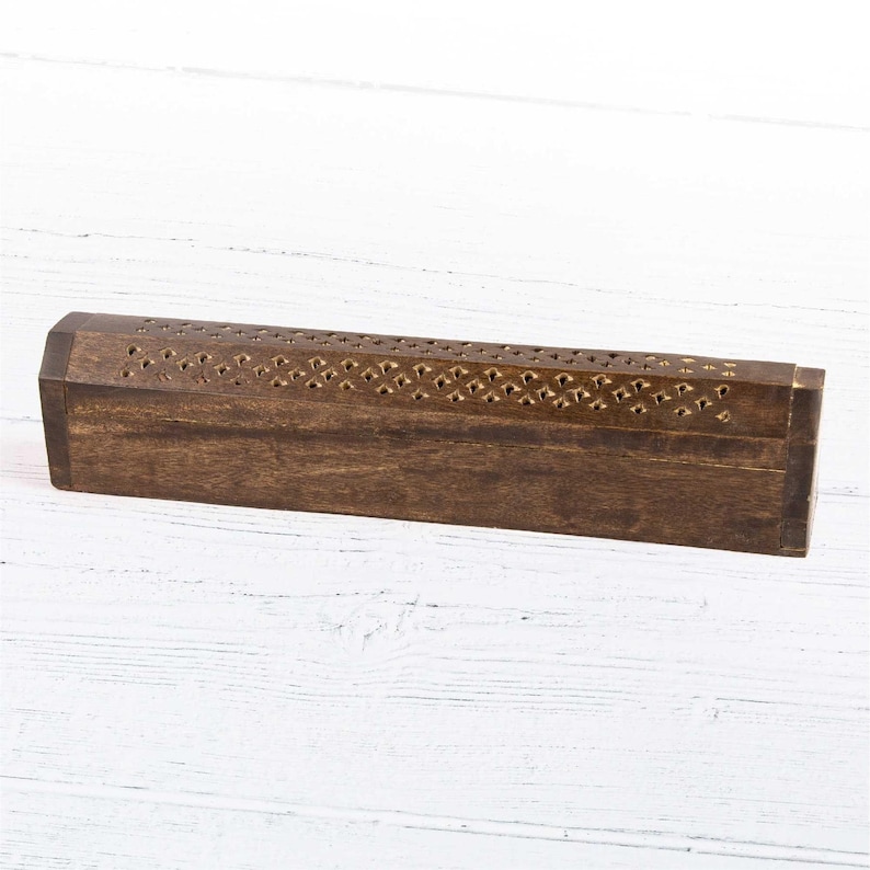 Myga Wooden Incense Box Stained Ornament