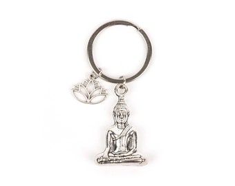 Myga Schlüsselanhänger Buddha Lotus Flower