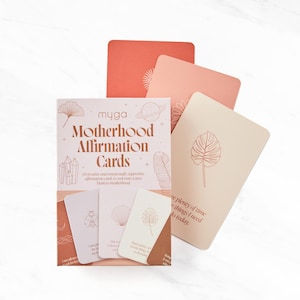 Tarjetas de Afirmación para la Maternidad - 60 Tarjetas Inspiradoras para Mamás - Apoyo Consciente para Nuevas Mamás - Regalo para Baby Shower - Myga Wellness Deck