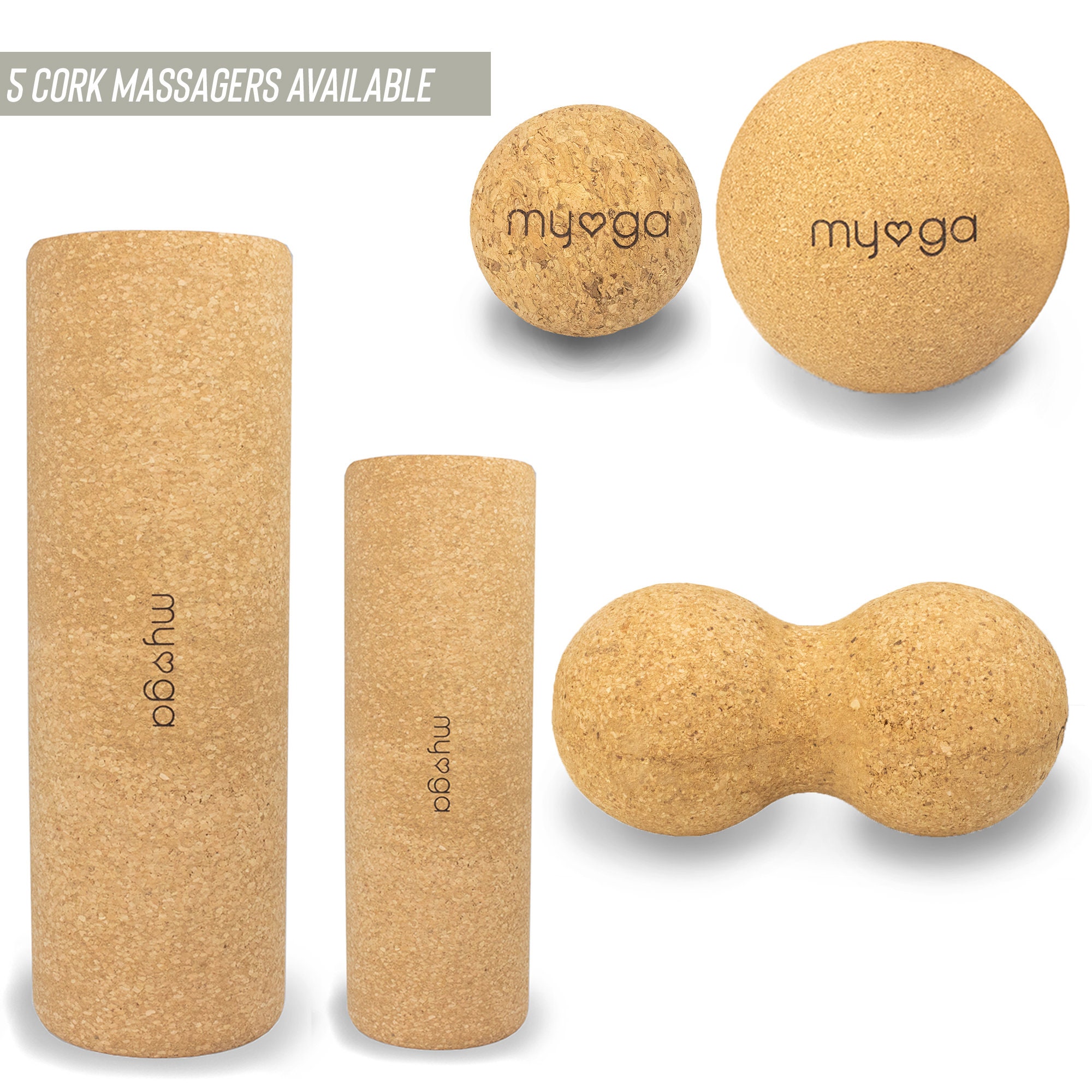 Cork Massager Natural Massage Roller Tall Cork Massager Etsy UK