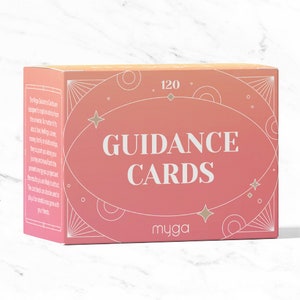 Myga Guidance Cards - 120 Mindfulness Cards for Adults Self-Care, Wellbeing and Relaxation - Positive Inspirational Cards for Men and Women