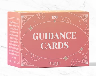 Myga Guidance Cards - 120 Mindfulness Cards for Adults Self-Care, Wellbeing and Relaxation - Positive Inspirational Cards for Men and Women