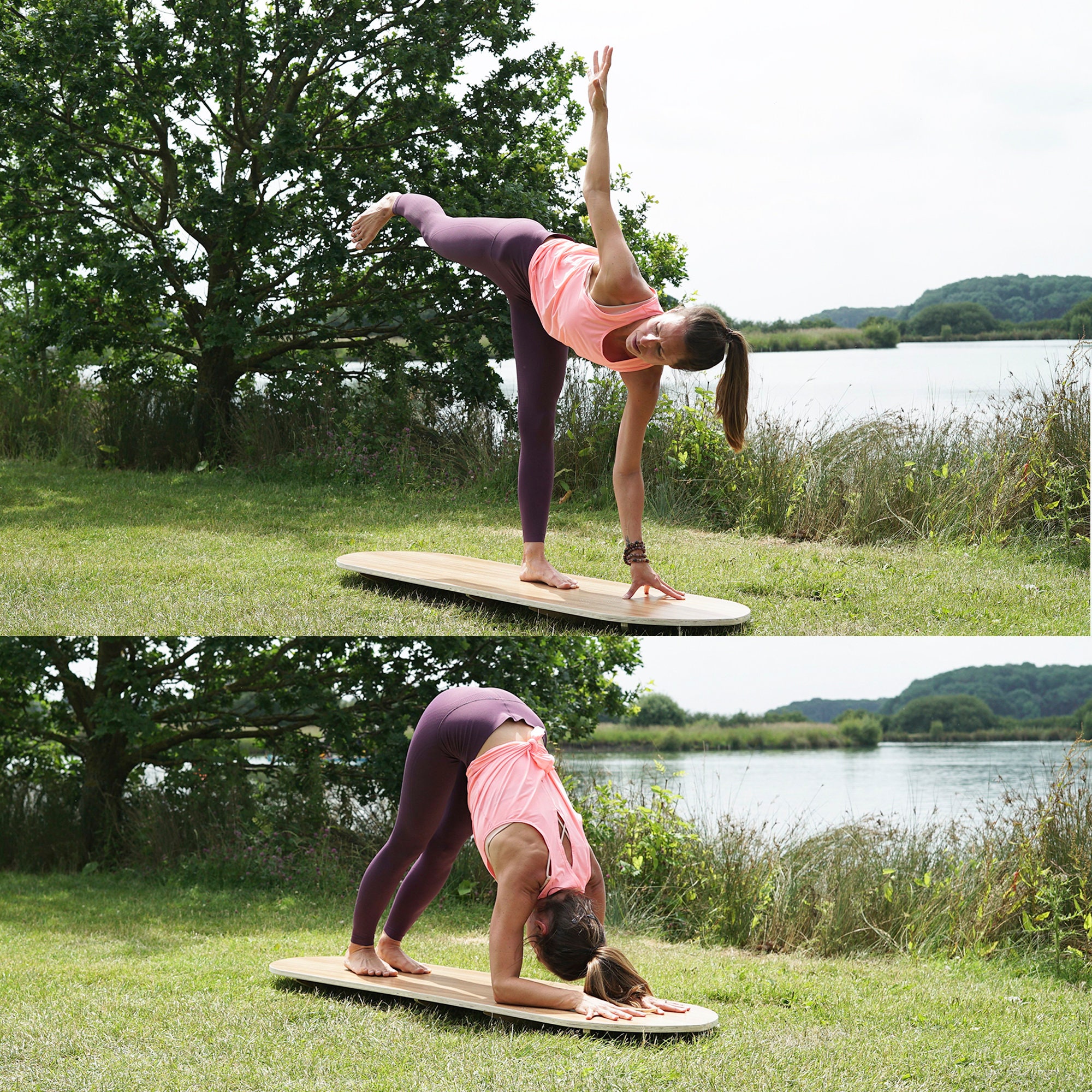 Yoga Balance Board 6 Ft Yoga Board Balance Board Wooden Etsy