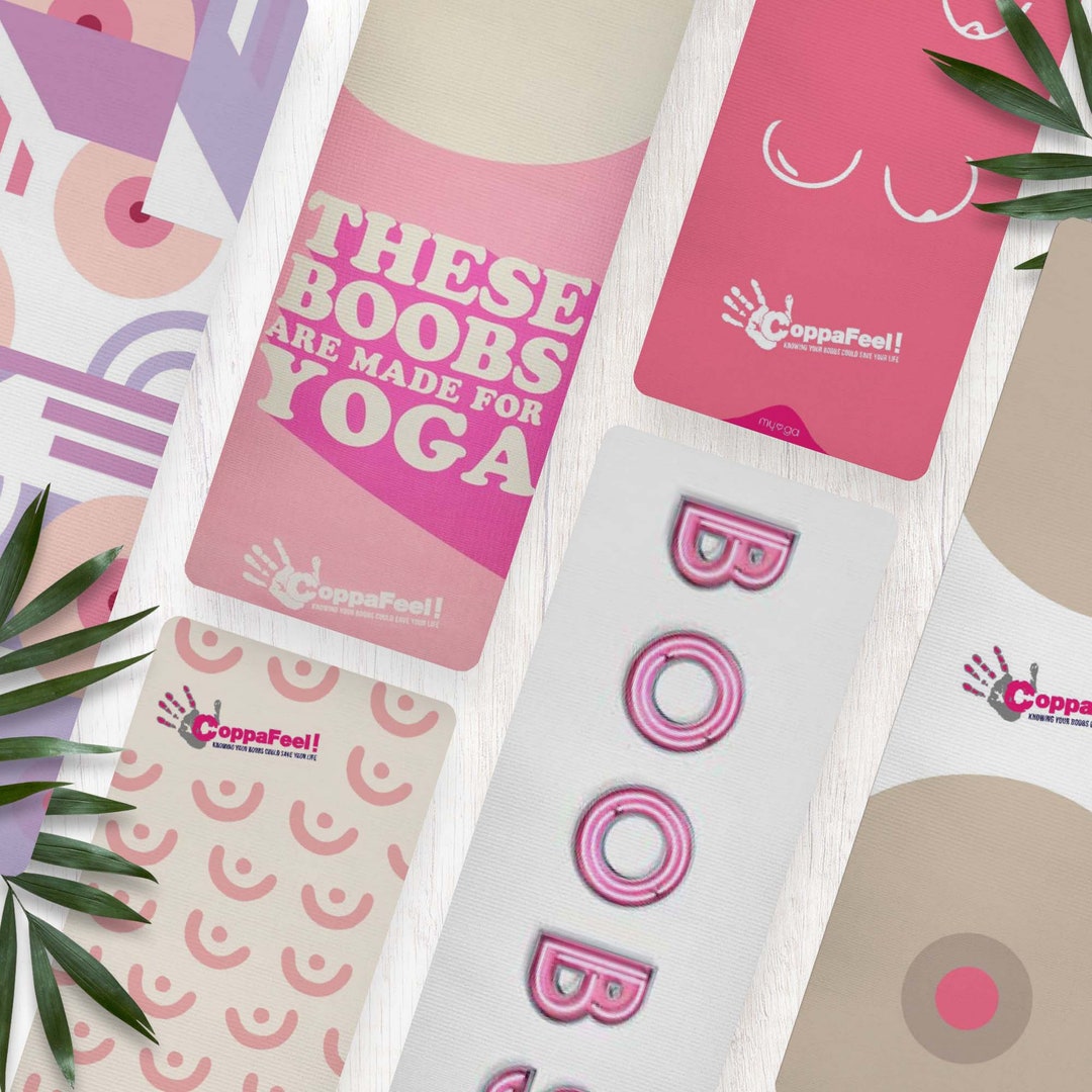 Breast Cancer Awareness Yoga Mats, Charity Coppafeel, 6 Different Mat