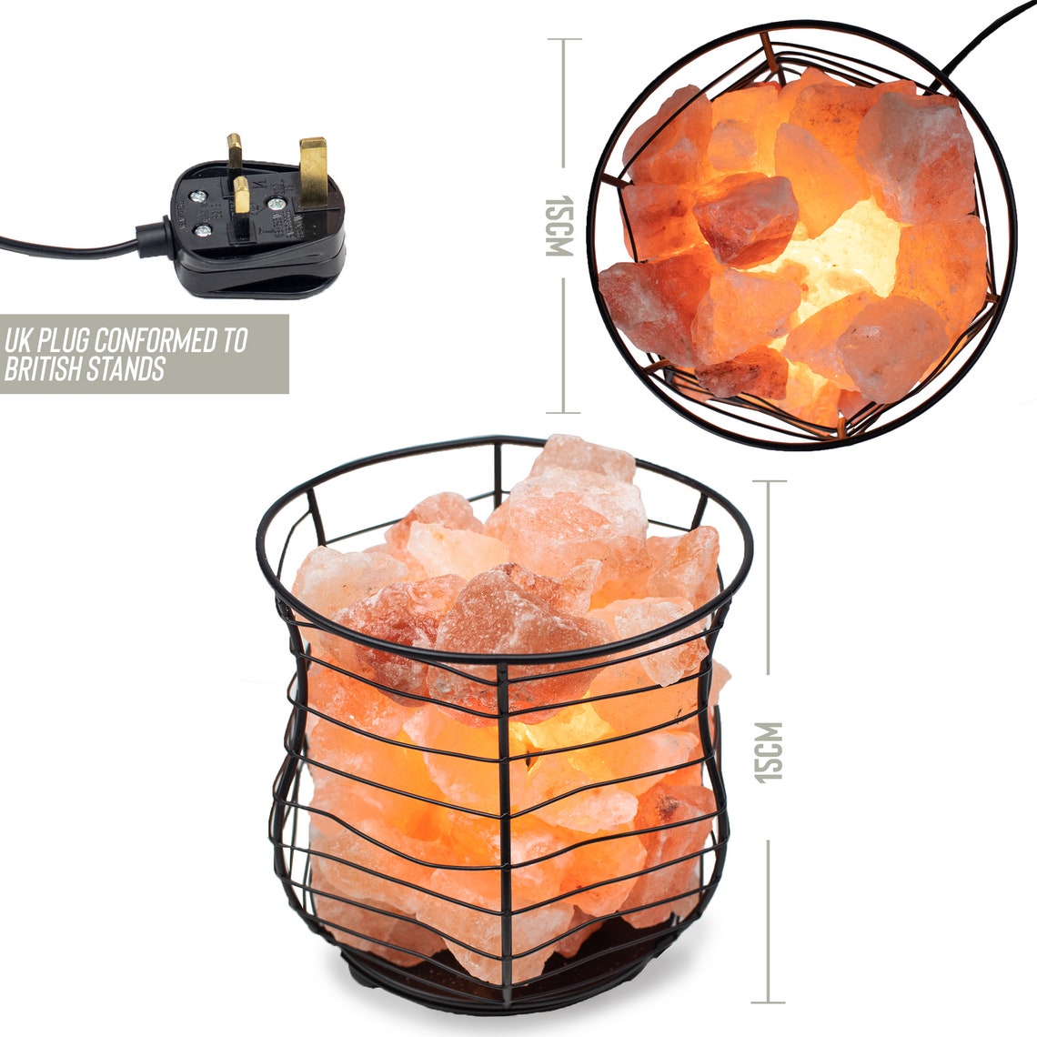 Himalayan Fire Pit Salt Lamp 100 Handcarved Himalayan Salt Etsy UK