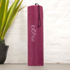 Myga Yoga Mat Bag Carry Bag for Yoga and Pilates Mat Choice of Colour Raspberry