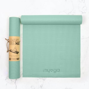 Myga Yoga Mat Non Slip Exercise Mat, Pilates Mat, Fitness Mat Choice of Colour Light Green