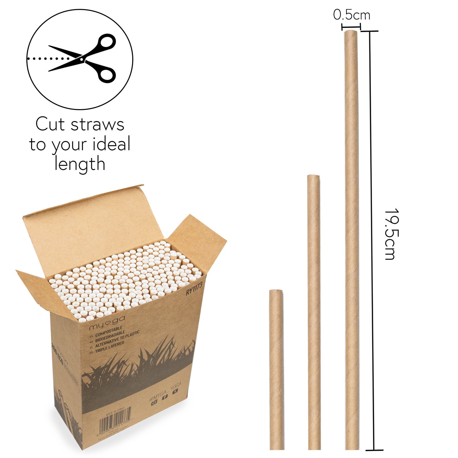 Pajas ecológicas pajas de cartón pajitas ecológicas pajas Etsy