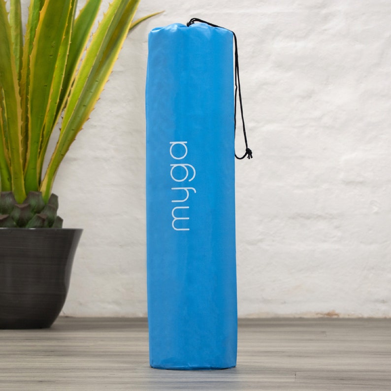 Myga Yoga Mat Bag Carry Bag for Yoga and Pilates Mat Choice of Colour Blue