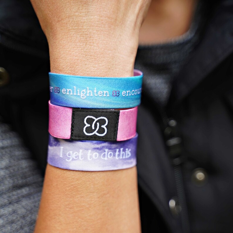 Stay Curious Motivational Inspiring Woven Fabric Friendship Wristband