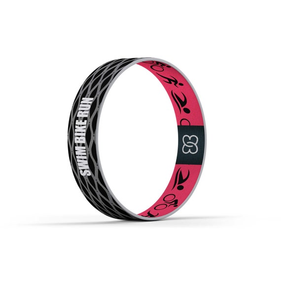 Swim Bike Run - Triathlon - Motivational Inspiration Friendship Woven Wristband Bracelet