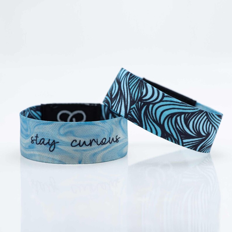 Stay Curious Motivational Inspiring Woven Fabric Friendship Wristband