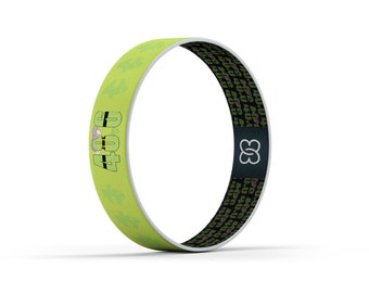 Dopey Challenge Bracelet – 48.6 Mile Run Disney, Reversible Green Band