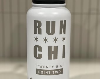 Custom Chicago Marathon Finisher Water Bottle