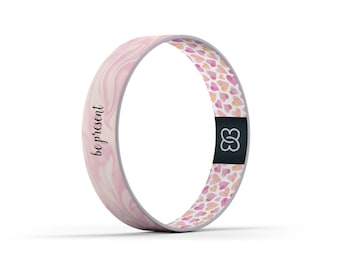 Be Present Wristband: Handmade E3 Elastic Polyester Band