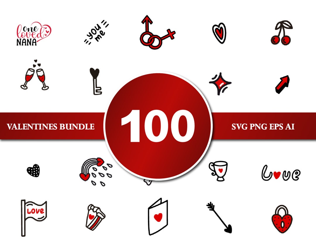 Valentines Svg Bundle, Valentines Day Svg, Happy Valentine Svg, Love ...