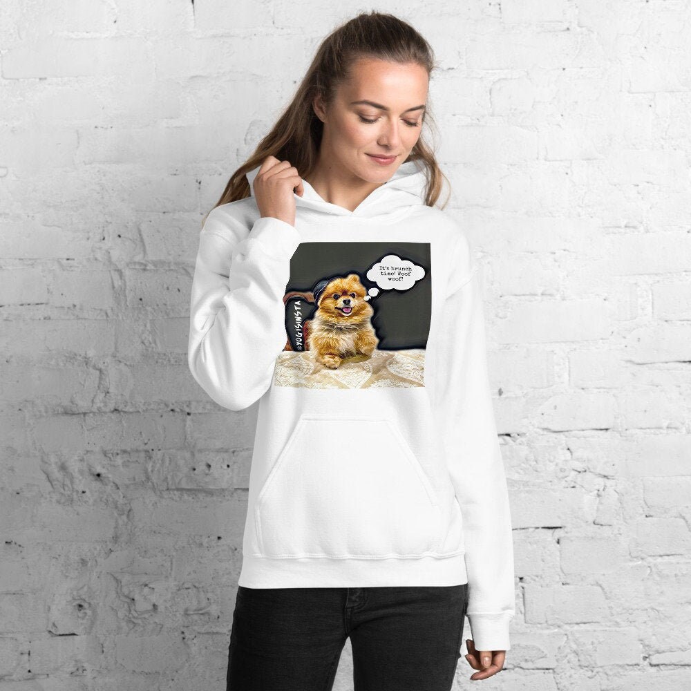 Pomeranian Hoodie Pom Ready for Brunch Cozy Hoodie Cutest - Etsy